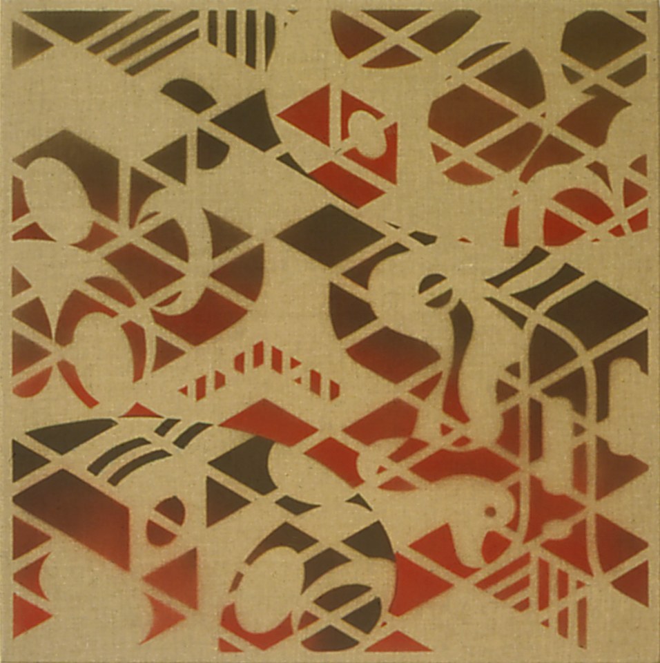 untitled, acryl on linen, 70 x 70 cm