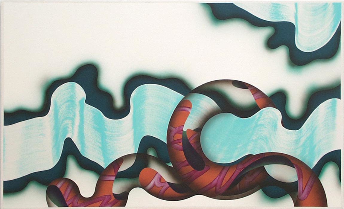 sestri levante, acryl on canvas, 120 x 200 cm