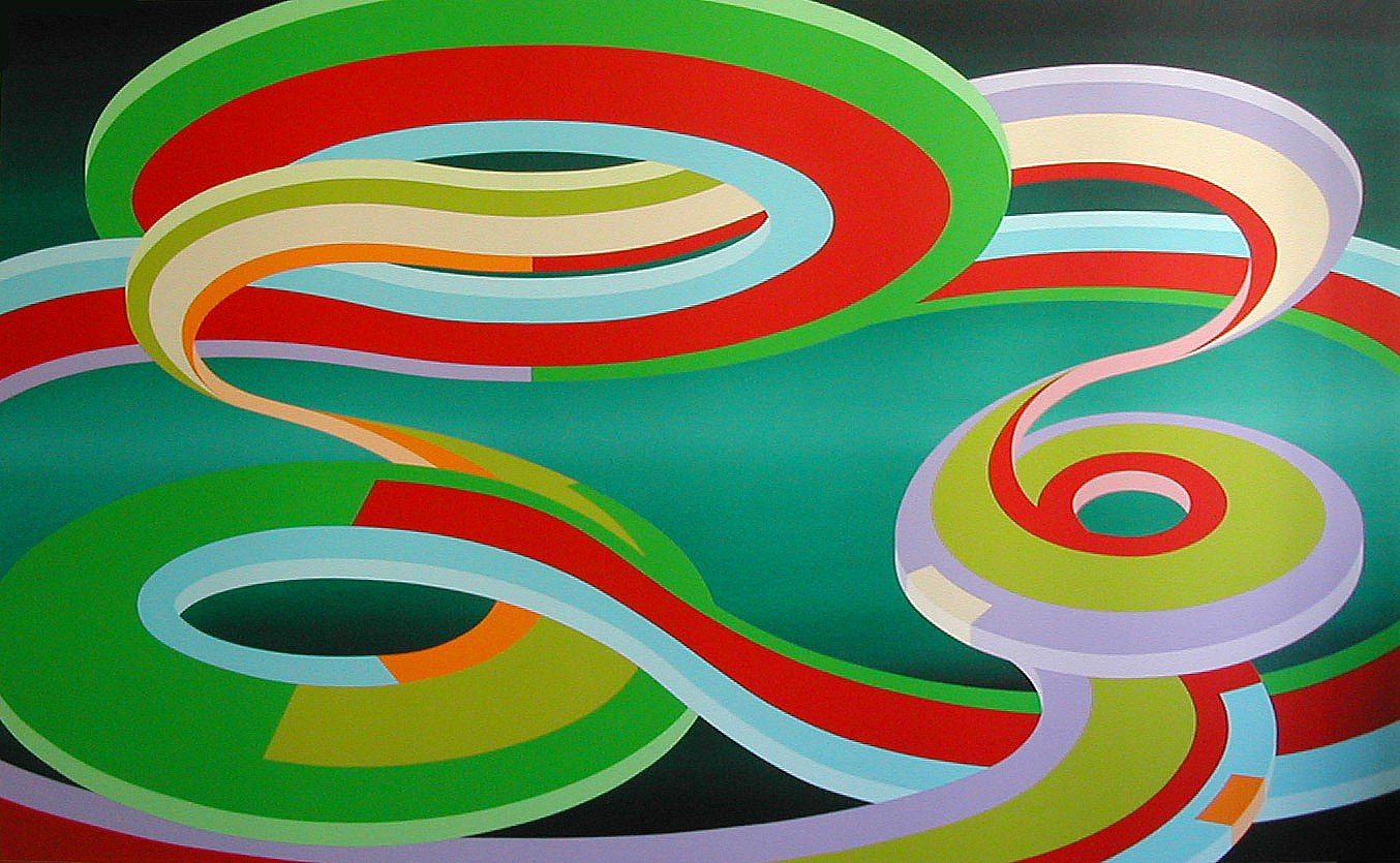carrera#2, acryl on canvas, 180 x 300 cm