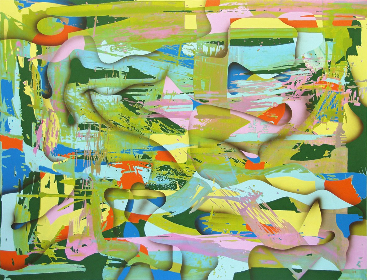 codfish, acryl on canvas, 230 x 300 cm