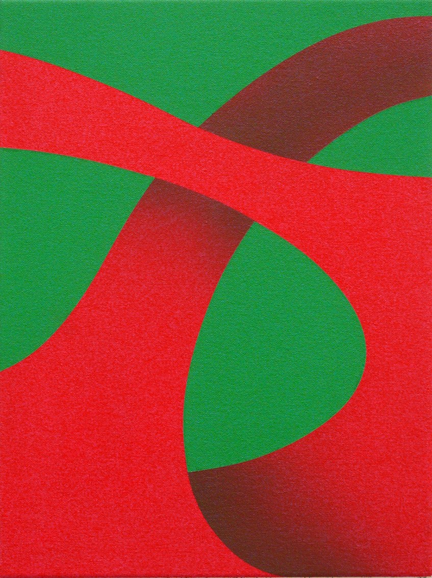 kleinbottle.variation#2, acryl on canvas, 40 x 30 cm