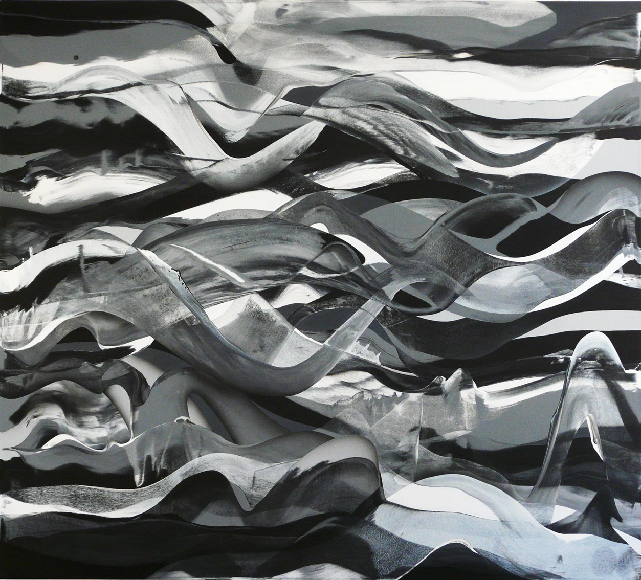 wave#1, acryl on canvas, 180 x 200 cm