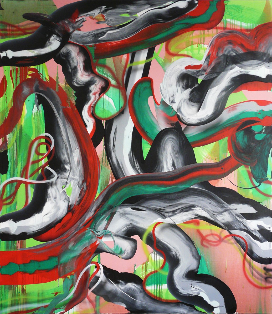 snakeoil#2, acryl on canvas, 230 x 200 cm