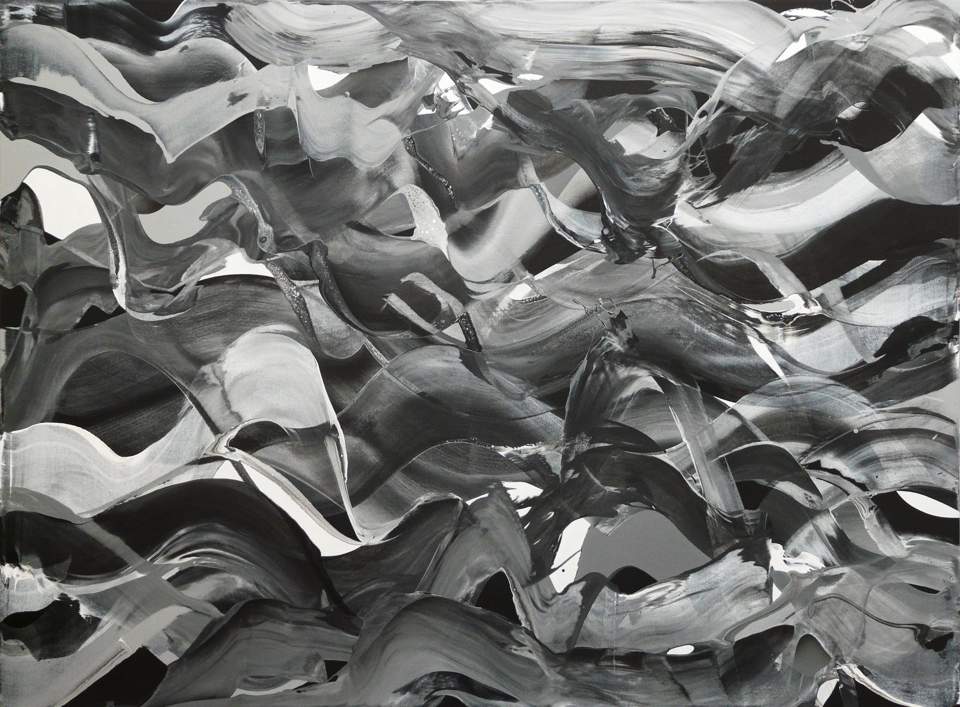 wave#4, acryl on canvas, 170 x 230 cm