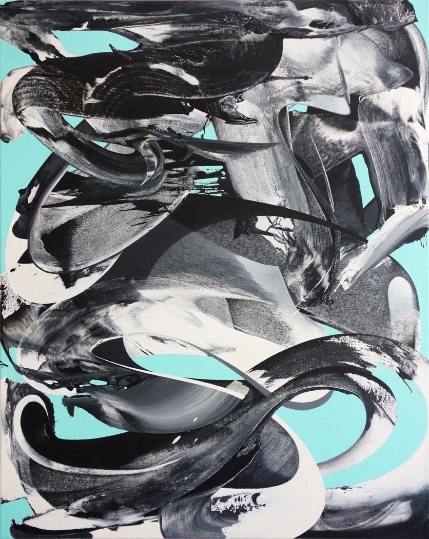 untitled(108#3), acryl on canvas, 100 x 80 cm