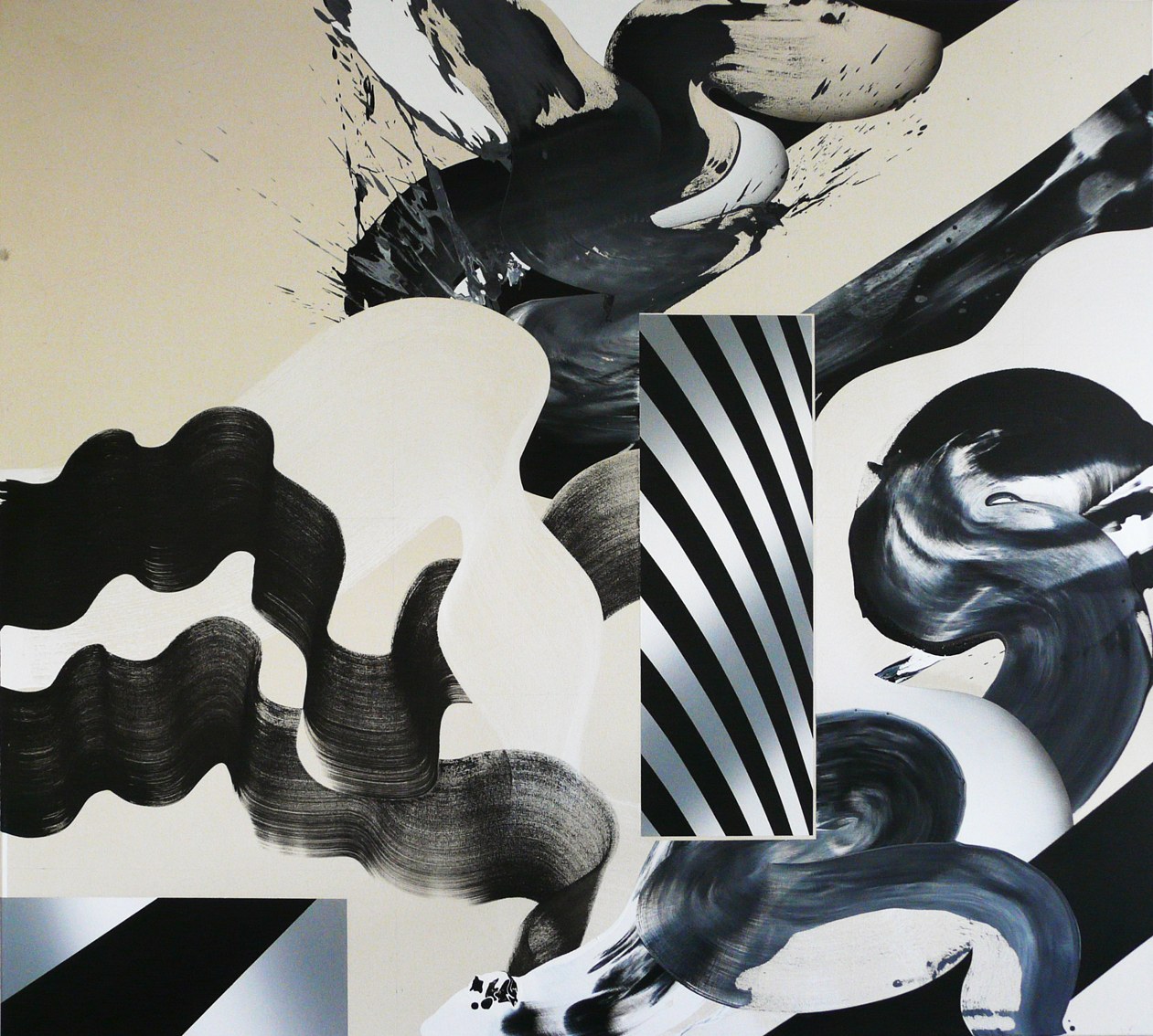 ‘wandbild#2’, acryl on canvas, 180 x 200 cm