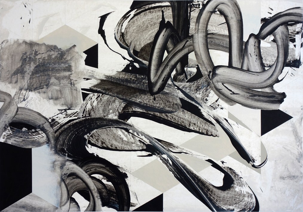 untitled(#2)-acryl on paper-65 x 93 cm