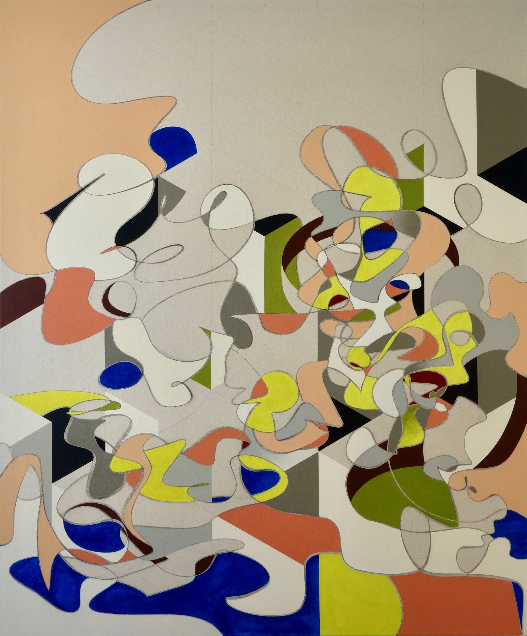 untitled-acryl on canvas-180 x 150 cm