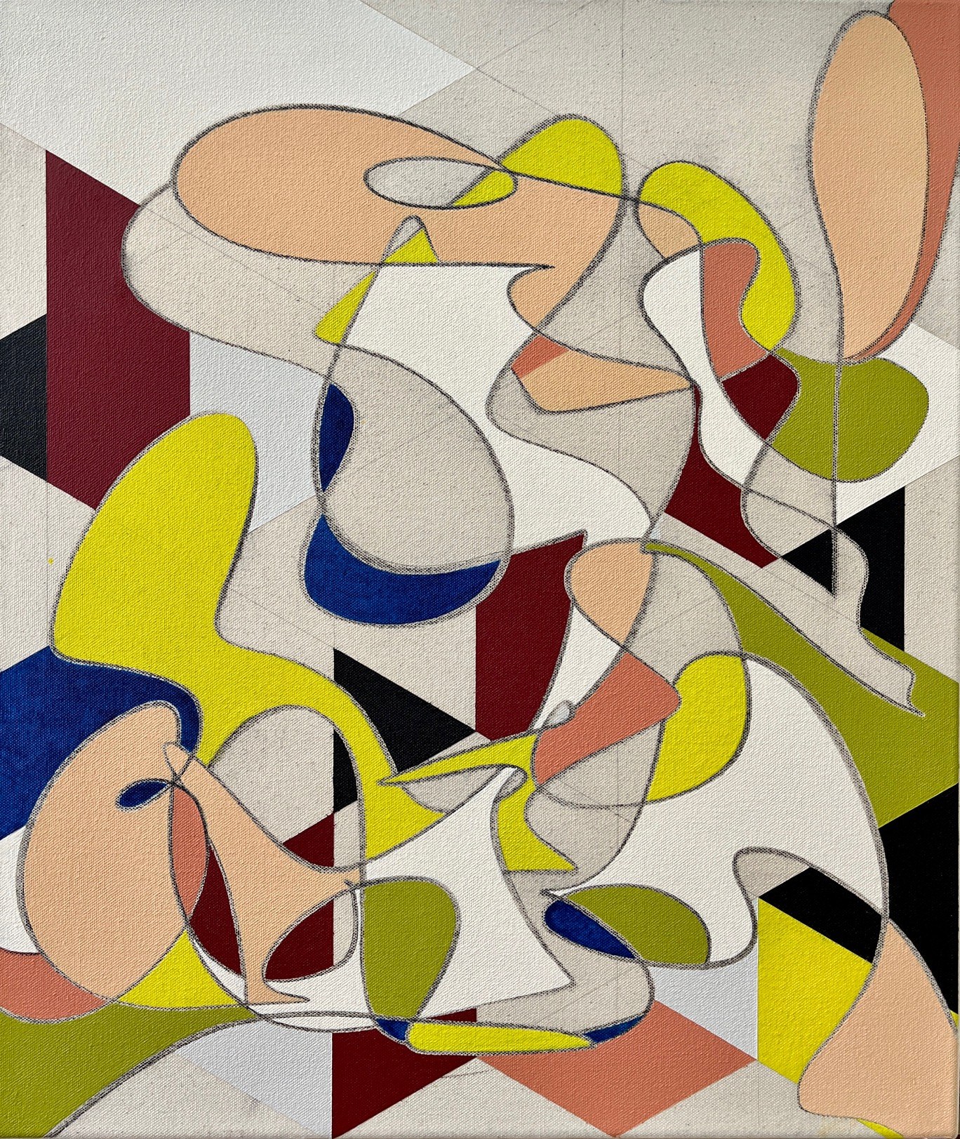 untitled-acryl on canvas-60 x 50 cm
